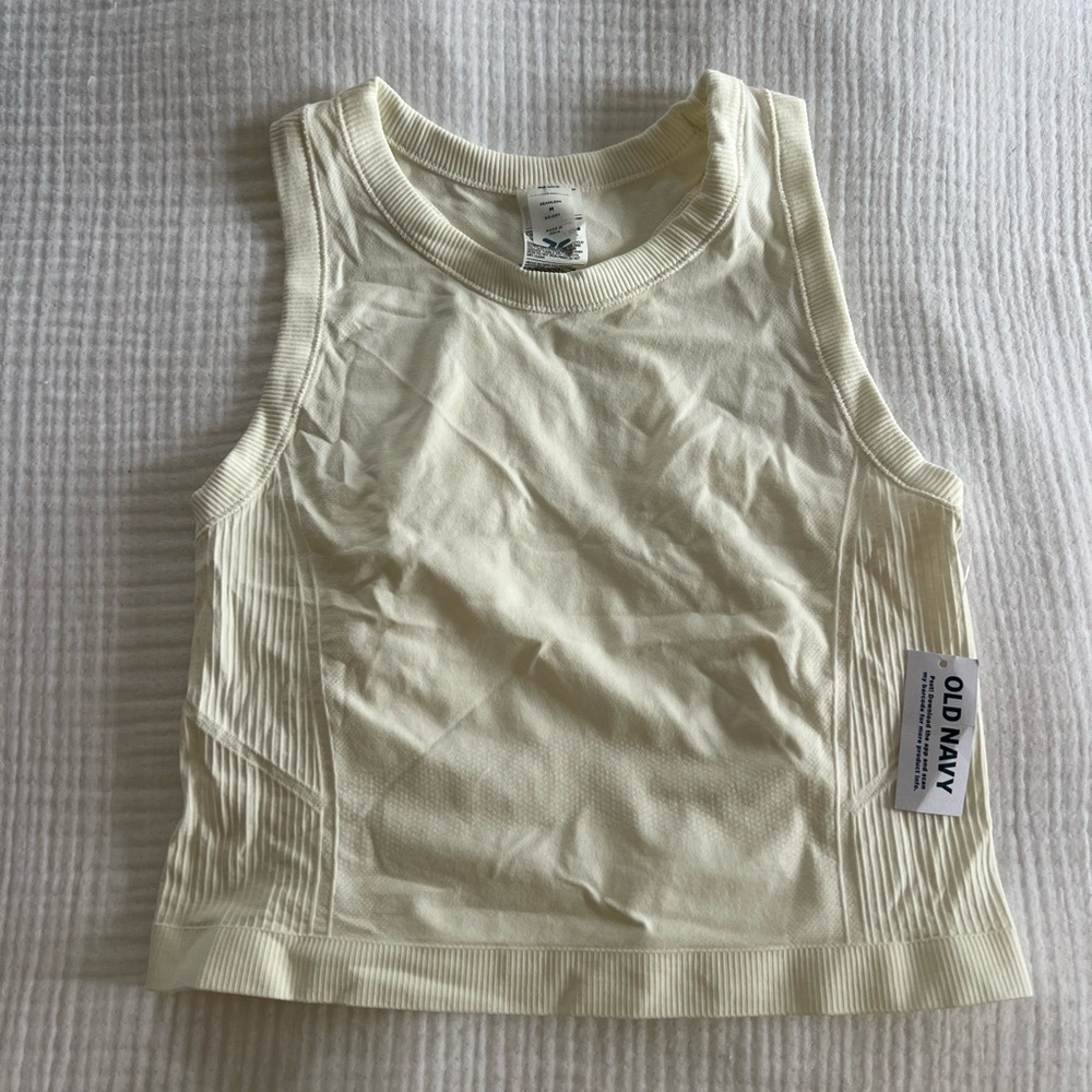 Old Navy Cream Seamless Top